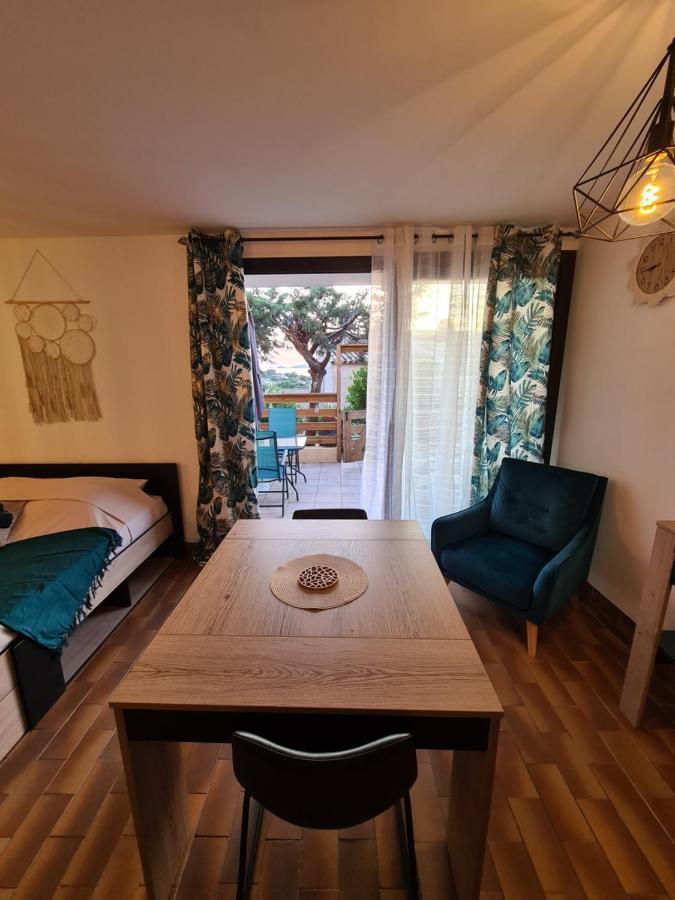 Studio avec terasse vue mer Porticcio  Extérieur photo