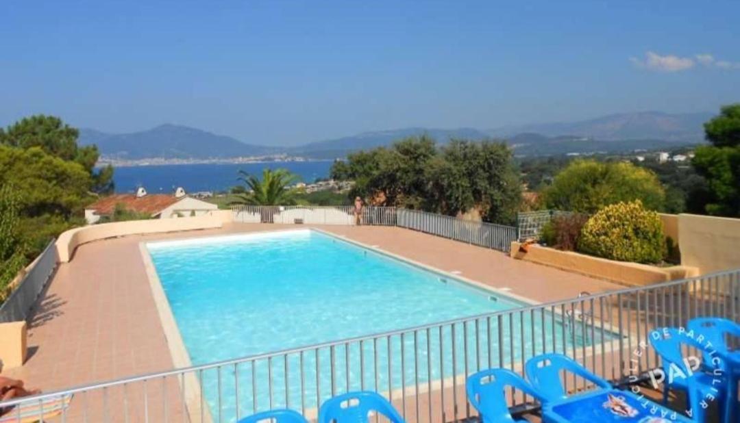 Studio avec terasse vue mer Porticcio  Extérieur photo